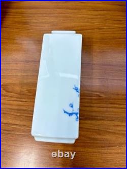 WWII Imperial Japanese Navy Fukagawa Vase Royal Crest Anchor Plum Prewar