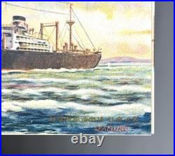 WWII Imperial Japanese Navy Kagu Maru Seaplane Tender 1936 Launch Postcards