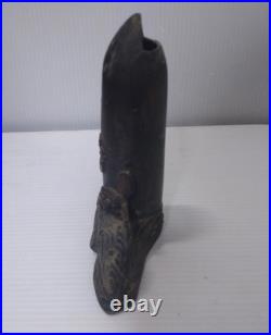 WWII Imperial Japanese Navy Shell Vase Anchor Sakura Metal Ornament Signed