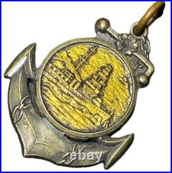 WWII Imperial Japanese Navy Tatsuta Cruiser Great Naval Exercise Badge 1934