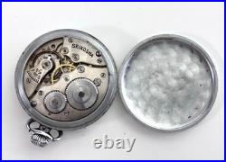 WWII Imperial Japanese Railway Pocket Watch Seikosha 24H Beppu Engraved