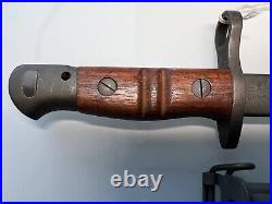 WWII M1917 Remington Eddystone Bayonet & M1917 V. P. CO. Scabbard
