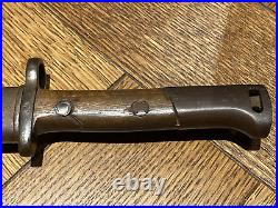 WWII M1924/30 Yugoslavian Mauser Long Bayonet Yugo BT3 Sword Military War Riffle