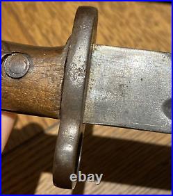 WWII M1924/30 Yugoslavian Mauser Long Bayonet Yugo BT3 Sword Military War Riffle