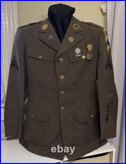 WWII M1926 Spec 8-31B Service Coat MG Troop, 2nd Cavalry Reg 3d Bde 2nd CAV DIV