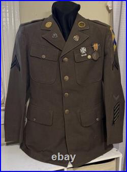WWII M1926 Spec 8-31B Service Coat MG Troop, 2nd Cavalry Reg 3d Bde 2nd CAV DIV