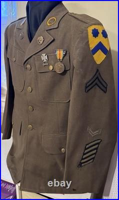 WWII M1926 Spec 8-31B Service Coat MG Troop, 2nd Cavalry Reg 3d Bde 2nd CAV DIV