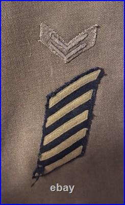 WWII M1926 Spec 8-31B Service Coat MG Troop, 2nd Cavalry Reg 3d Bde 2nd CAV DIV