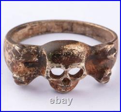 WWII Skull Bones WW2 Ring war period ww1 WWI Battlefield artifact Military art