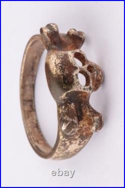 WWII Skull Bones WW2 Ring war period ww1 WWI Battlefield artifact Military art