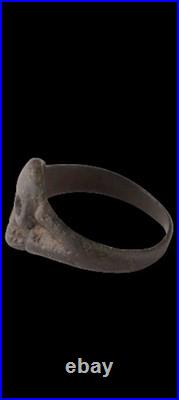 WWII Skull WWI WW2 Ring WW1 Era Amulet Unique Antique Jewelry Biker Gift Rare
