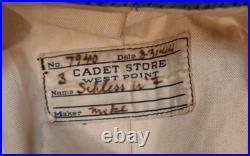 WWII USMA Military Academy West Point Cadet Uniform Coatee 1944 Named & Trousers