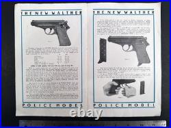 Walther PP Brochure Original Dated 1934 English Language Rare With 6.35 Noted
