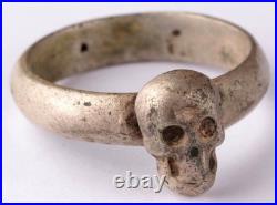 Wehrmacht 10 Regiment WW2 German Ring Skull Bones WWII Death head Goth symbol