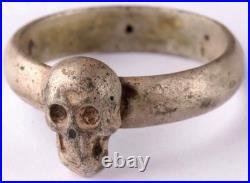 Wehrmacht 10 Regiment WW2 German Ring Skull Bones WWII Death head Goth symbol