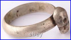 Wehrmacht 10 Regiment WW2 German Ring Skull Bones WWII Death head Goth symbol