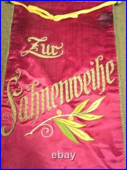 Weimar Republic Dedication Banner Dated 1932 #2
