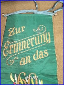Weimar Republic Era German Dedication Banner Dated 1932