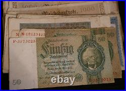Weimar Republic Hyperinflation Currency Banknote Collection 150 Pcs 1922 Mark VR