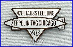 Weltausstellung Zeppelin Tag Chicago 1933 Worlds Fair Pin