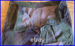 Ww2 French Indochina 47/53 British English Windproof Camo Pants Gged& Zippered