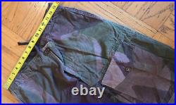 Ww2 French Indochina 47/53 British English Windproof Camo Pants Gged& Zippered