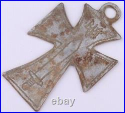 Ww2 UKRAINE Soldier's PENDANT Cross WW1 wwI WWII Sword UKRAINIAN Trench ART Army