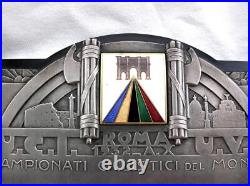 Ww2 Ventennio Plaque Placca Premio Campionati Ciclistici Del Mondo Roma 1932