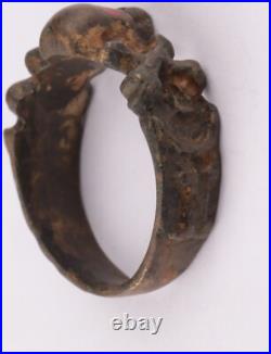 Ww2 WWII Skull double cross bones Ring war period ww1 WWI Battlefield artifact M
