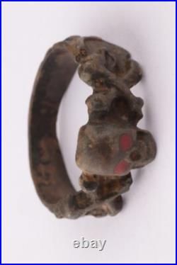 Ww2 WWII Skull double cross bones Ring war period ww1 WWI Battlefield artifact M