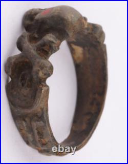 Ww2 WWII Skull double cross bones Ring war period ww1 WWI Battlefield artifact M