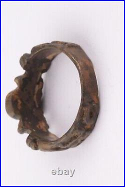 Ww2 WWII Skull double cross bones Ring war period ww1 WWI Battlefield artifact M