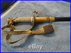 Ww2 naval officers sword original made usa xtra clean