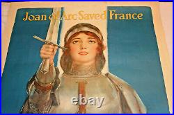 Wwi Poster Joan Of Arc Saved France Save Your Country Buy War Savings Stamps