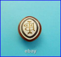 YUGOSLAVIA KINGDOM COCKADE (Kokarda) beautifull larger enamel buttonhole badge
