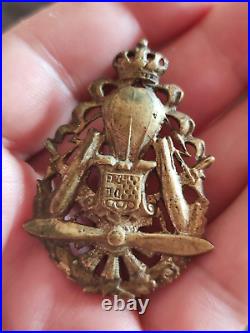 YUGOSLAVIA Kingdom Air Force crew members metal badge before WWII? NZ