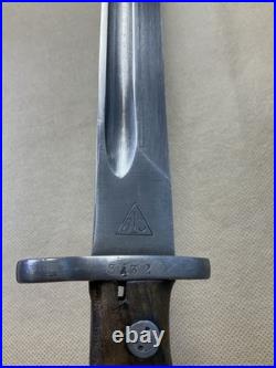 Yugo BT3 M1924/30 Mauser Rifle Bayonet