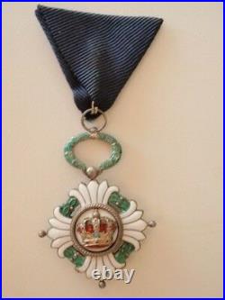 Yugoslavia Kingdom Order Of The Crown 5th Class. Rare. Vf+