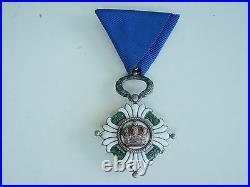 Yugoslavia Kingdom Order Of The Crown Knight Grade. Cased. Vf+