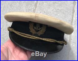 Yugoslavia Kingdom pre WWII NAVY officer visor Cap hat serbia old peaked naval