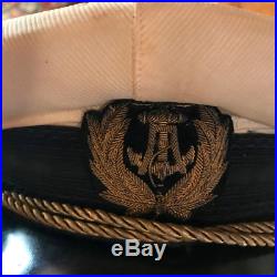 Yugoslavia Kingdom pre WWII NAVY officer visor Cap hat serbia old peaked naval