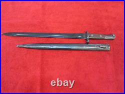 Yugoslavian Model 1924 (AT3) Long Bayonet with matching # Scabbard