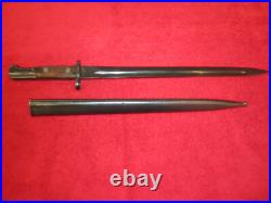 Yugoslavian Model 1924 (AT3) Long Bayonet with matching # Scabbard