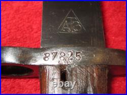 Yugoslavian Model 1924 (AT3) Long Bayonet with matching # Scabbard