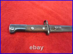 Yugoslavian Model 1924 (AT3) Long Bayonet with matching # Scabbard