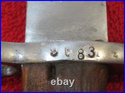 Yugoslavian Model 1924 Long Bayonet with matching # Scabbard